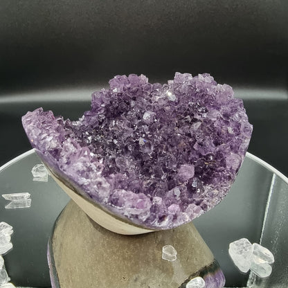 Amethyst Schale Dunkel Lila