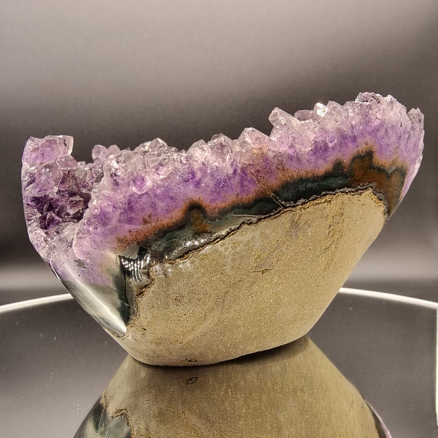 Amethyst Schale Dunkel Lila