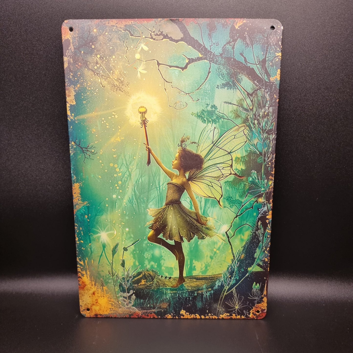Schild Fee mit Pusteblume