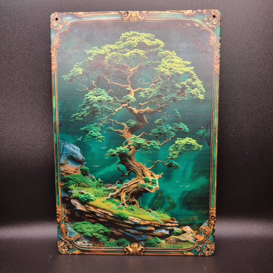 Schild Baum grün