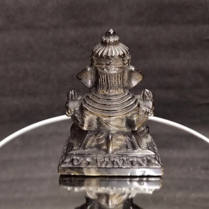 Gold Obsidian Ganesha