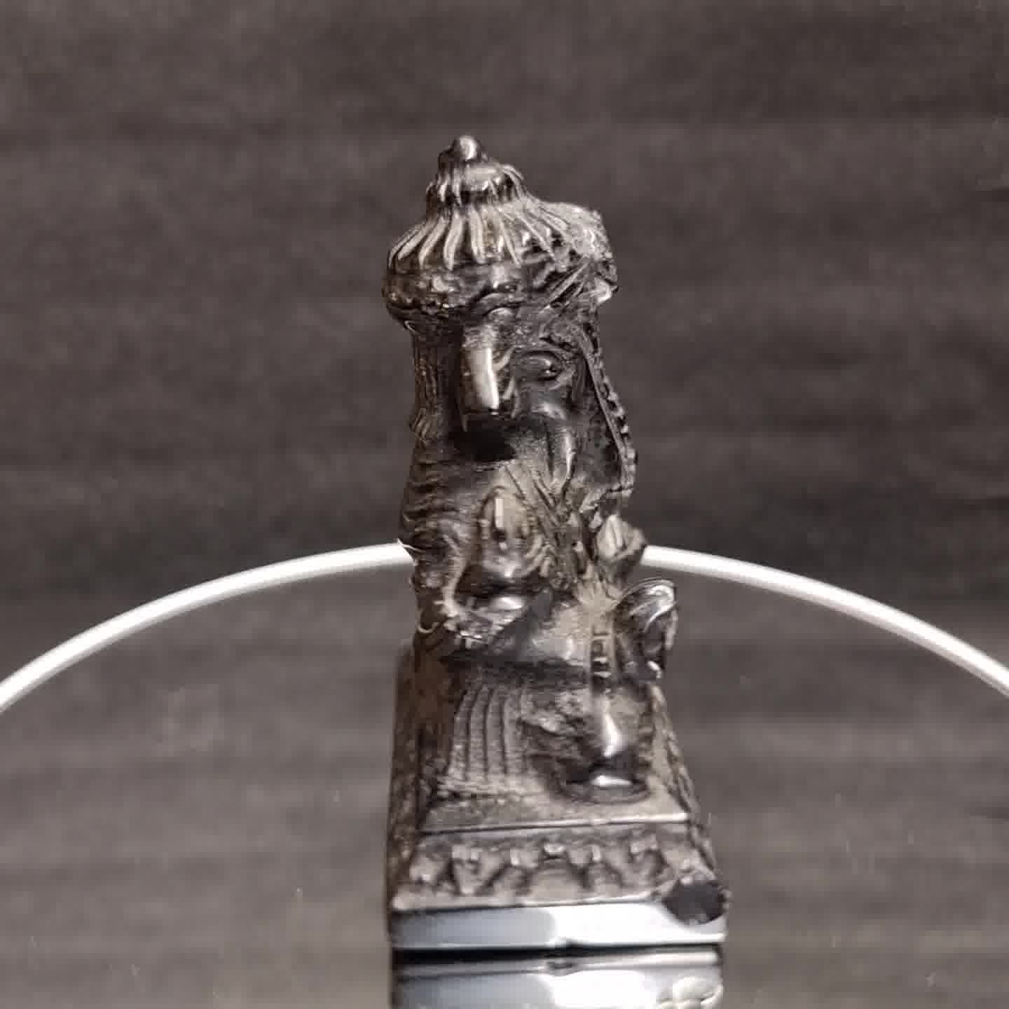 Gold Obsidian Ganesha