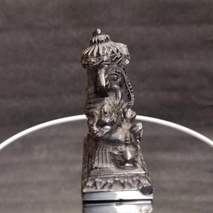 Gold Obsidian Ganesha