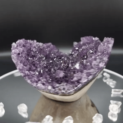 Amethyst Schale Dunkel Lila