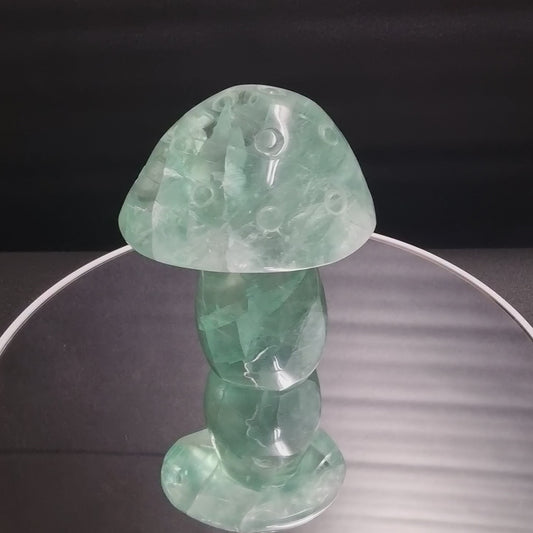 Fluorit Pilz grün