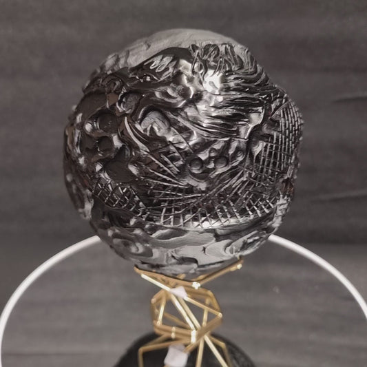 Obsidian Drachen Kugel
