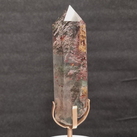 Gartenquarz Turm auf Stand Gold