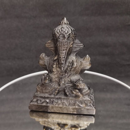 Gold Obsidian Ganesha